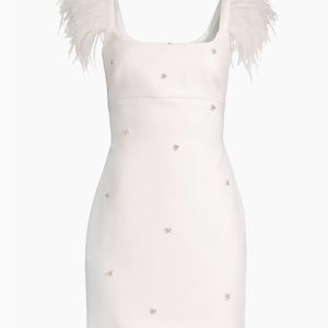 LIKELY Cameron Feather & Crystal Mini Dress